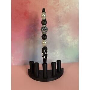 93-18 Inspired Handcrafted Extended Length Beaded Pen w/ Refill Ink